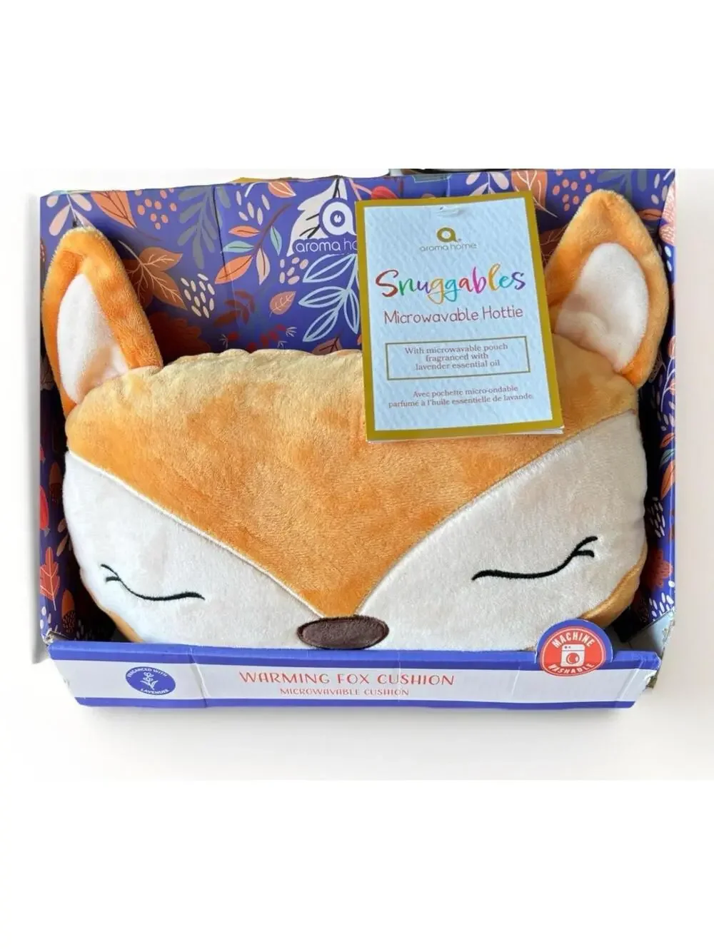 Microwaveable Fox Plush - Lavender Infused, Cozy, Soothing, Huggable, Healing.